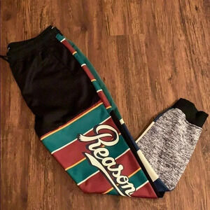 Mens’s Reason Green Logo Jogger Sweatpants New